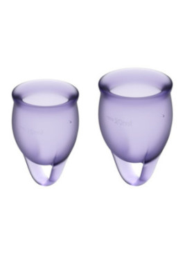 2 coupes menstruelles Satisfyer Light Violet FEEL CONFIDENT - CC597821